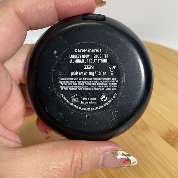 BareMinerals ZEN Endless Glow Highlighter 0.35 oz 10g Mirror Compact Pressed - Picture 3 of 3